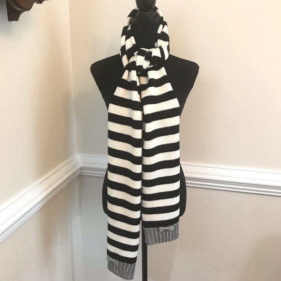 kate spade Accessories - NWT Kate Spade Bold Stripe Muffler Scarf